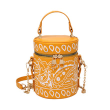 Load image into Gallery viewer, Cashew flower bucket messenger bag AB2013