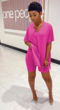Load image into Gallery viewer, V-neck split top and shorts two-piece set AY2055