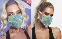 Load image into Gallery viewer, Fashion rhinestone decorative face mask(AE4103)