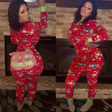 Load image into Gallery viewer, Hot Christmas fun print jumpsuit AY1337