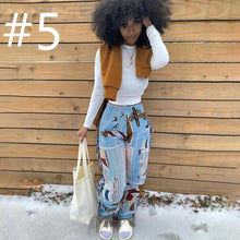 Load image into Gallery viewer, Fashion fringe print trousers(AY1792)