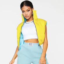 Load image into Gallery viewer, contrast color positive and negative two-wear sleeveless vest(AY1338)