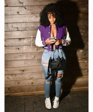 Load image into Gallery viewer, Fashion Button Baseball Uniform Double Threaded Jacket(AY1311)