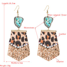 Load image into Gallery viewer, Fashion leopard-print diamond earrings(AE4056)