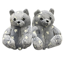 Load image into Gallery viewer, New style teddy bear plush cotton slippers HPSD108