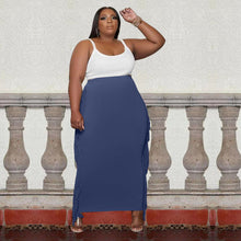 Load image into Gallery viewer, Double-sided brushed fringe half-length skirt(AY1373)