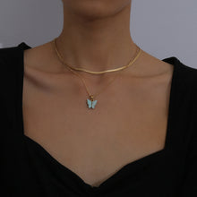 Load image into Gallery viewer, Hot selling butterfly necklace earrings set
