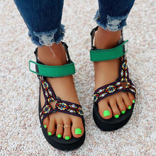 Load image into Gallery viewer, Lightly foamed flat large size beach sandals