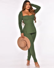 Load image into Gallery viewer, Fashion long-sleeved high-slit pit strip suit(AY1496)