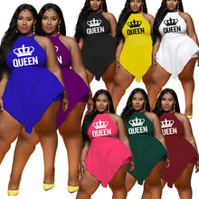 Load image into Gallery viewer, Plus size Irregular Crown Sleeveless Jumpsuit(AY1777)