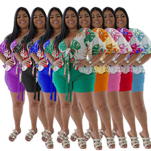 Load image into Gallery viewer, Casual Printed T-Shirt Shorts Set(AY1726)