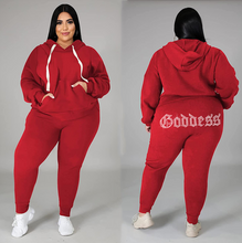 Load image into Gallery viewer, Casual Rhinestone Sweatshirt Set(AY1477)