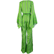 Load image into Gallery viewer, Long Sleeve Short Top Wide Leg Pants Set AY1704
