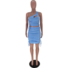 Load image into Gallery viewer, Pleated sexy casual skirt suit(AR2118)