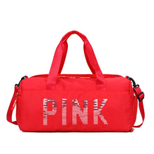 Load image into Gallery viewer, Fashion pink gym bag travel bag(AB2065)
