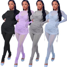 Load image into Gallery viewer, Sling drawstring net yarn two-piece(AY1628)