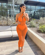 Load image into Gallery viewer, Sexy perspective mesh beach dress AY2063