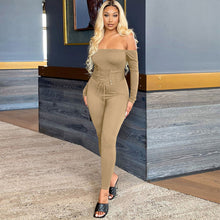 Load image into Gallery viewer, Solid color sexy slim jumpsuit(AY1219)