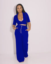 Load image into Gallery viewer, Solid color zipper long-sleeved trousers casual suit(AY1304)