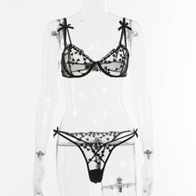Load image into Gallery viewer, Sexy mesh embroidered underwear set(AY1611)