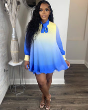 Load image into Gallery viewer, Gradient print swing dress AY1917