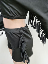 Load image into Gallery viewer, Fashion fringed hooded shorts set(AY1665)