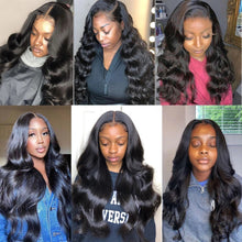 Load image into Gallery viewer, Human Hair 180% Density Lace Front Wigs Body Wave 13x4 Natural Color Wigs(AH5050)
