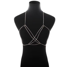 Load image into Gallery viewer, Sexy cross rhinestone chest chain(AE4070
