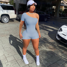 Load image into Gallery viewer, New ribbed one-shoulder jumpsuit AY1052