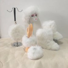 Load image into Gallery viewer, Colorful plush boots round pack four-piece suit(HPSD164)