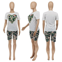 Load image into Gallery viewer, Casual short sleeve two piece set AY2067