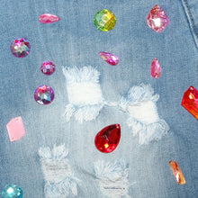 Load image into Gallery viewer, Fashion colored diamond tassel denim shorts AY3047
