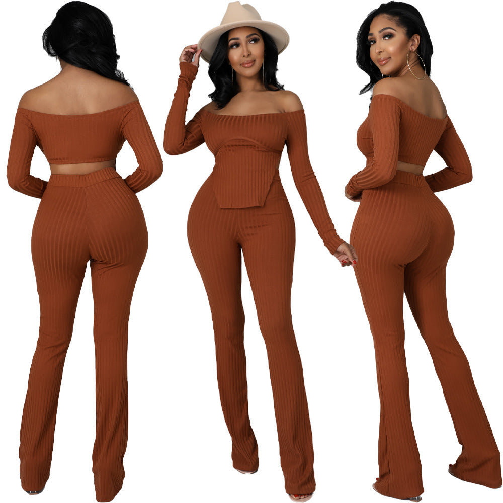 Sexy one shoulder two-piece set AY3142