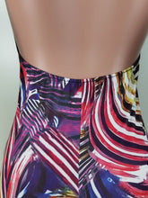 Load image into Gallery viewer, Printed backless long jumpsuit with headscarf AY2911
