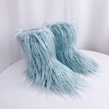 Load image into Gallery viewer, Fashion plush mid length boots  HPSD292
