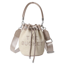 Load image into Gallery viewer, Fashion straw woven bucket bag（AB2117
