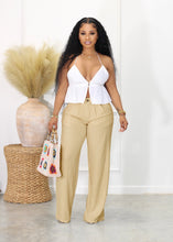 Load image into Gallery viewer, Casual linen cotton breathable straight leg pants AY3010
