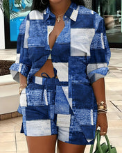 Load image into Gallery viewer, Fashion printed temperament commuting two-piece set AY3058
