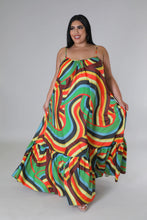 Load image into Gallery viewer, Printed casual floor long Dress AY3006
