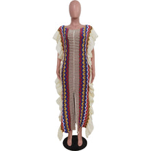 Load image into Gallery viewer, Ruffle knit split long skirt AY3069
