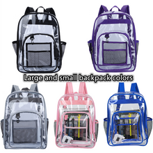 Load image into Gallery viewer, Transparent backpack PVC backpack AB2125
