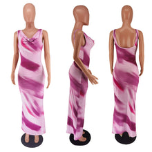 Load image into Gallery viewer, Fashion printed V-neck dress AY3051
