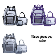 Load image into Gallery viewer, Transparent backpack PVC backpack AB2125
