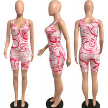 Load image into Gallery viewer, Casual printed tank top jumpsuit AY2870
