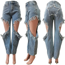 Load image into Gallery viewer, Fashionable and sexy distressed jeans AY2874
