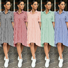 Load image into Gallery viewer, Fashion casual striped shirt and dress AY2801
