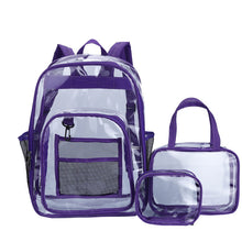 Load image into Gallery viewer, Transparent backpack PVC backpack AB2125
