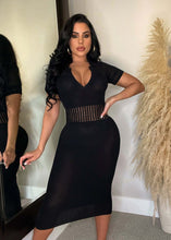 Load image into Gallery viewer, Stretch knit hollowed out dress AY2849
