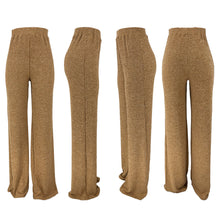 Load image into Gallery viewer, Solid color ultra soft colored cotton ribbed casual pants AY2884
