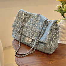 Load image into Gallery viewer, Fashion denim sequin chain shoulder bag AB2140
